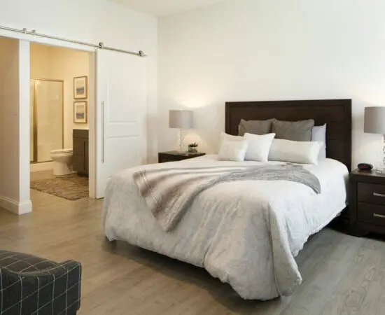 Bedroom in a custom home