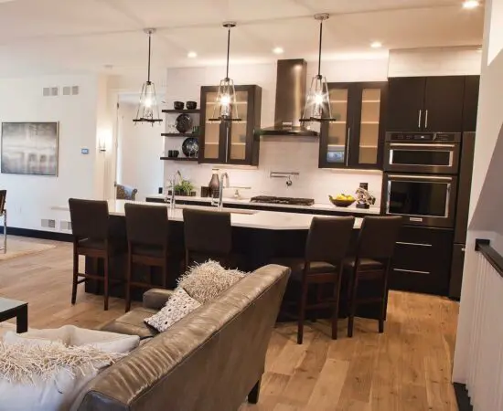 kitchen in custom home