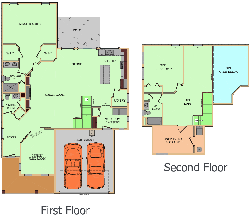 Carmody floor plans