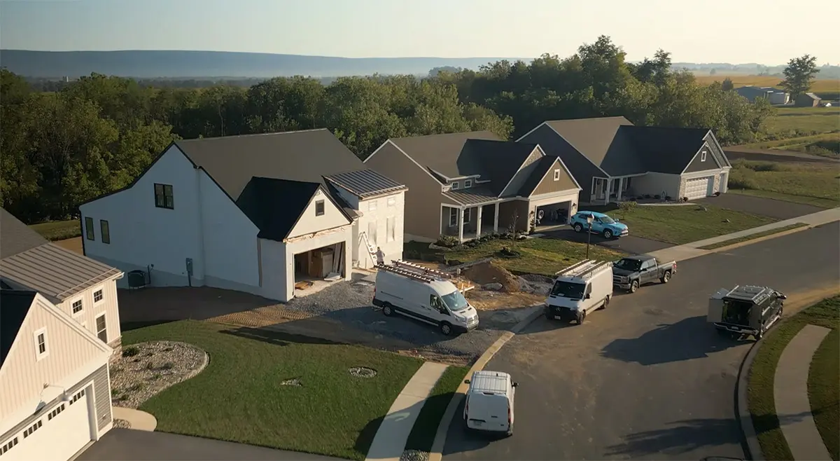 View of construction at Mountain Meadows