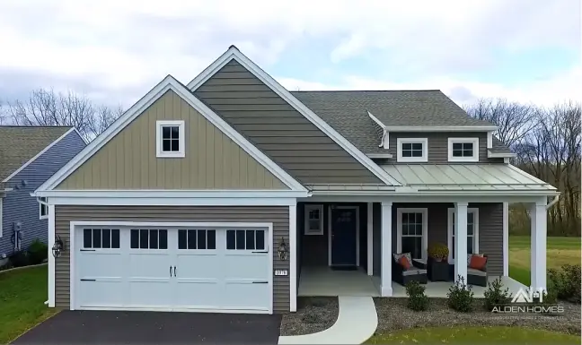 Front of a house - custom home in the video
