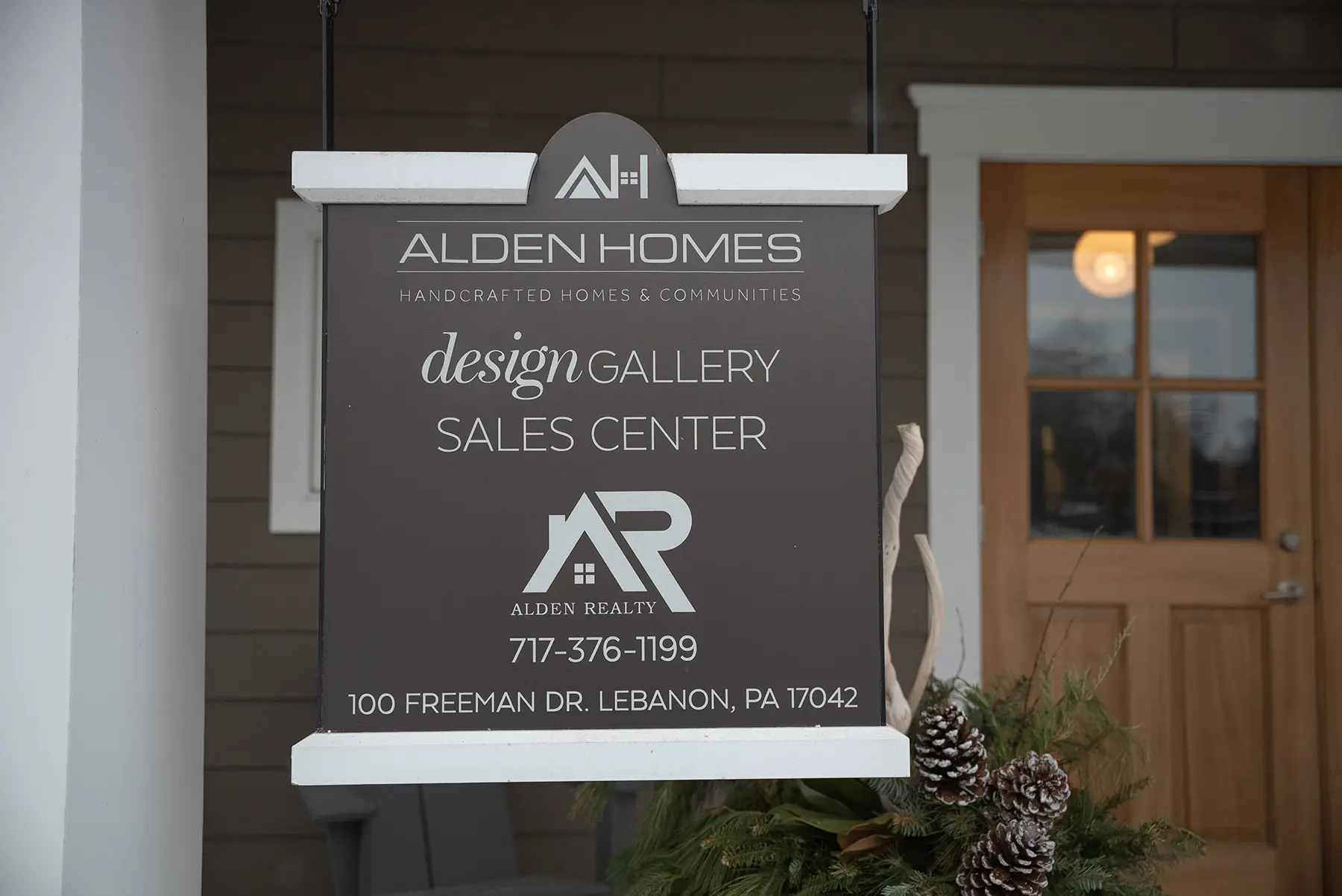 Showroom entrance sign