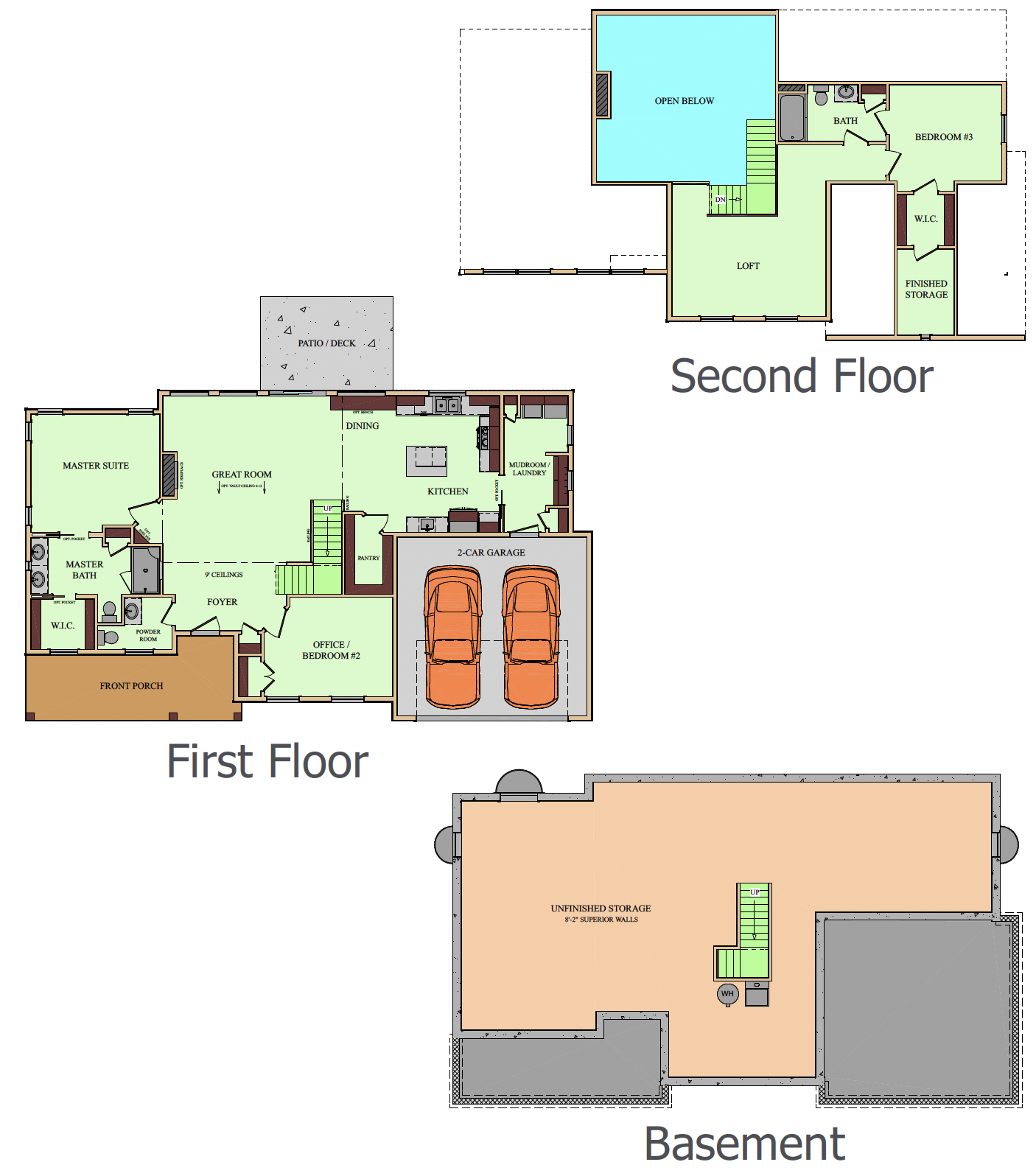 Rexmont floorplan diagrams