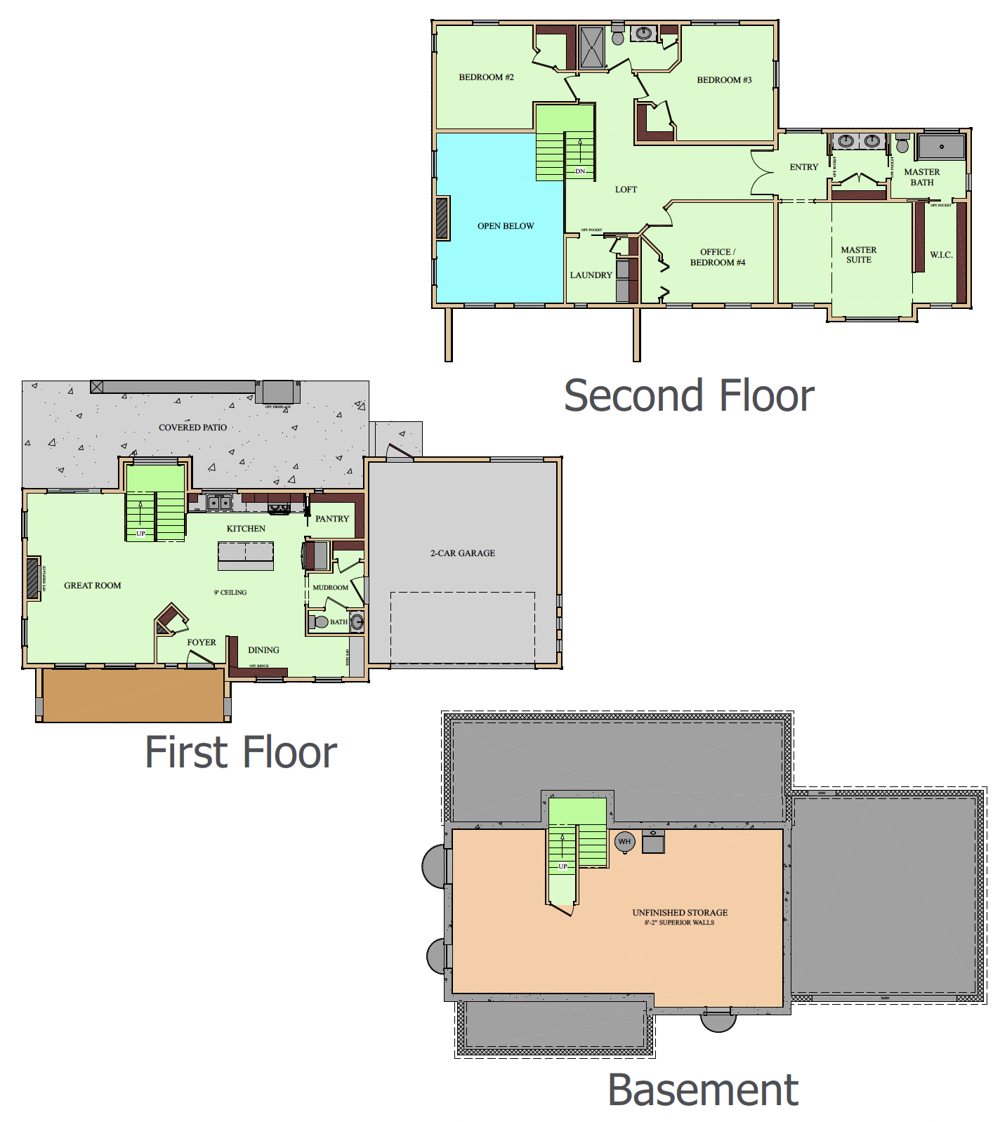Rivet floorplan diagrams