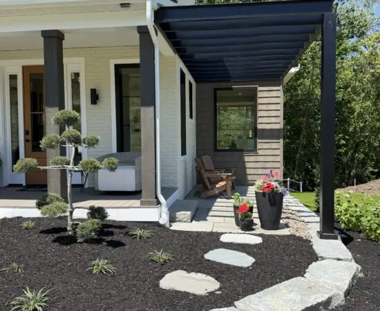 419 Cannon Way - home's outdoor living space with a pergola