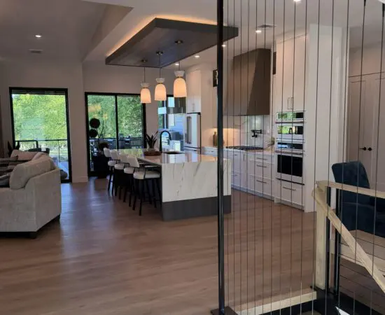 Open floorplan with stairs shown