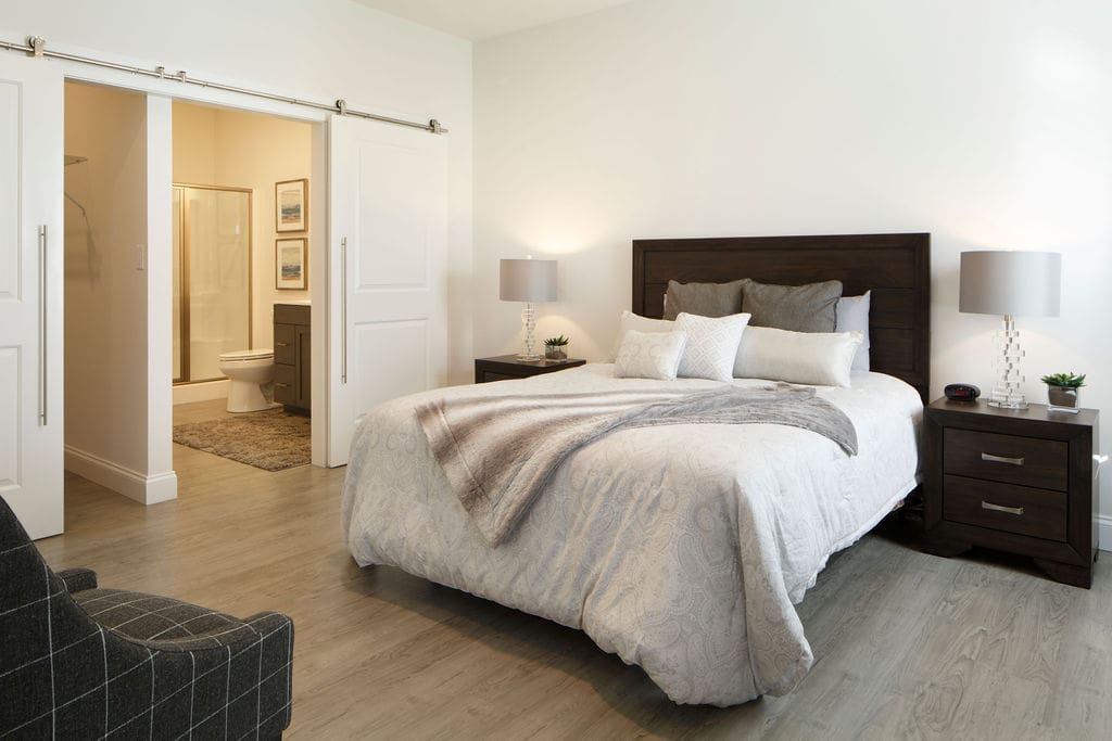 Bedroom in a custom home