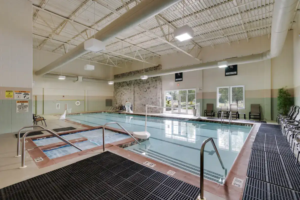 A pool is one of the many amenities available to residents